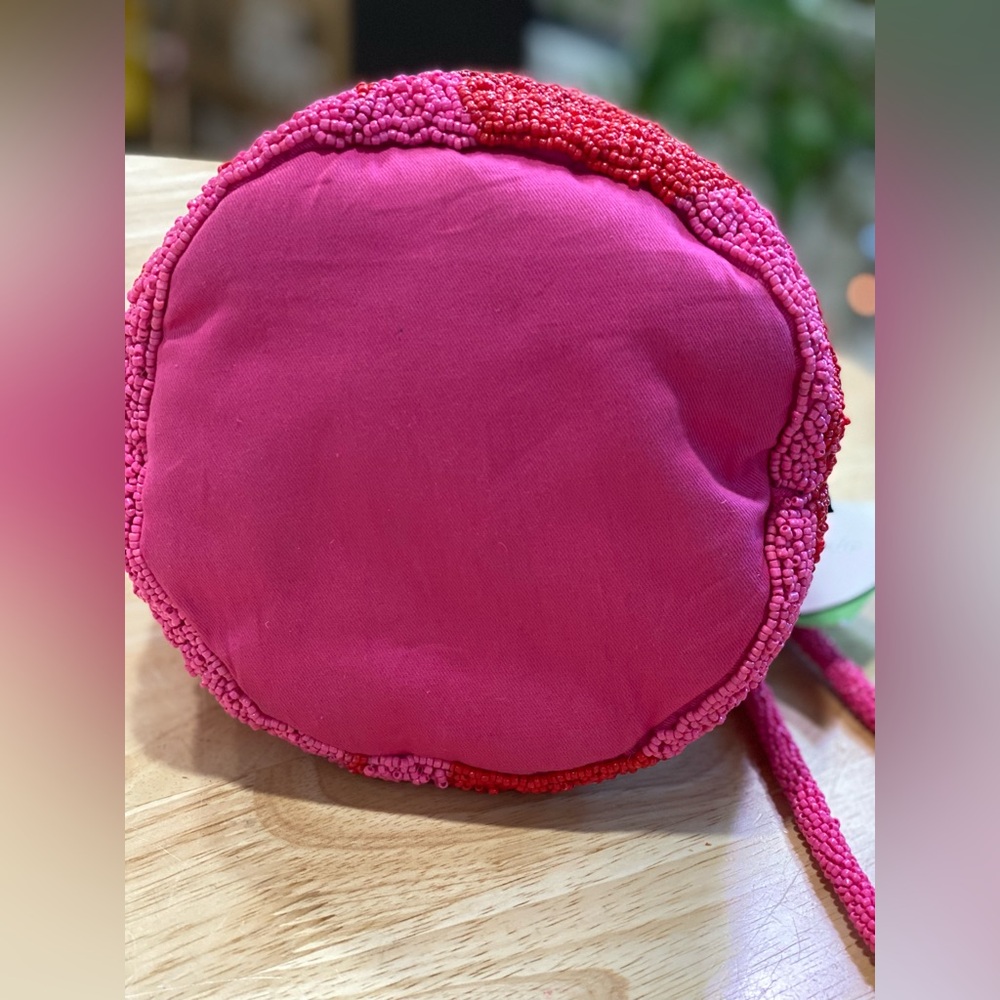 Kate Spade Small Pink and Red Beaded Bucket Bag - NWT - Picture 4 of 6